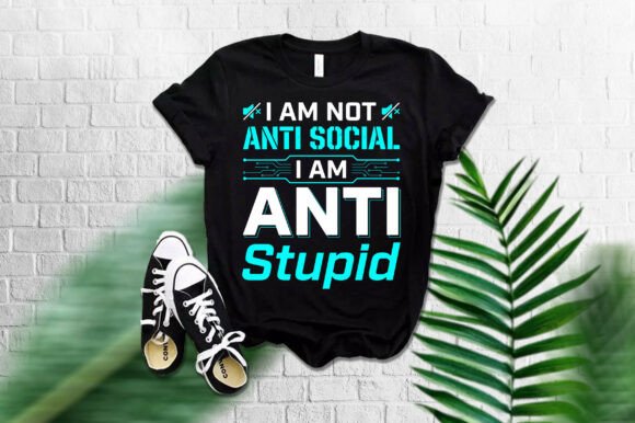 ANTI SOCIAL T-Shirt Design: A Modern Graphic Statement