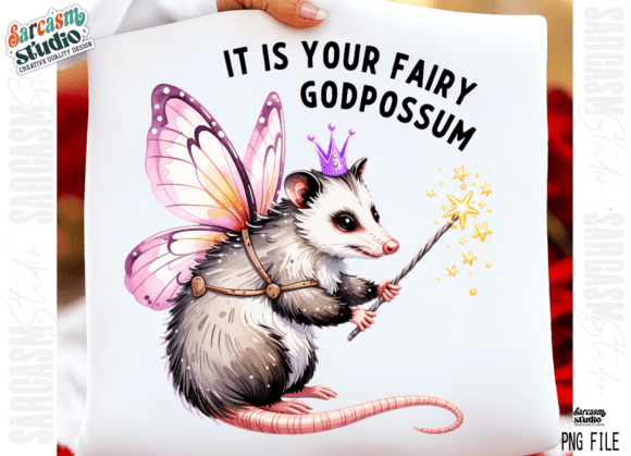 Cute & Funny Possum PNG Design: A Creative Asset