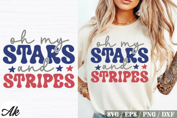 Elevate Your 4th of July Projects with Oh My Stars and Stripes SVG Design
