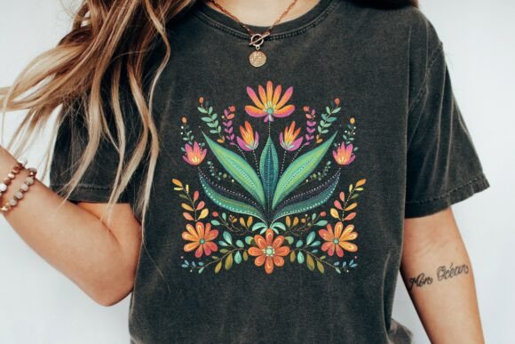 Elevate Your Visuals with Folkloric Floral Ornament Design