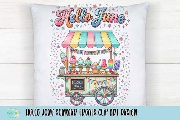 Hello June Summer Treats: Clip Art for Vibrant Design