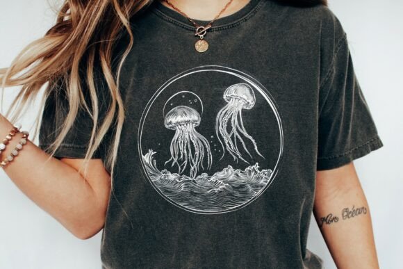 Jellyfish Ocean Waves: Stunning PNG for Creative Design