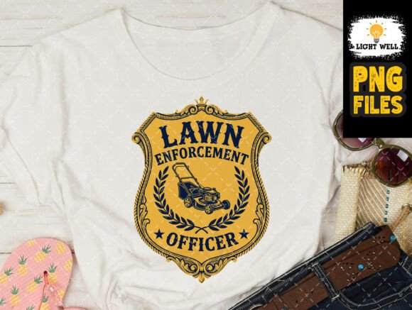 Lawn Enforcement Officer PNG Design: A Creative Asset for Modern Branding