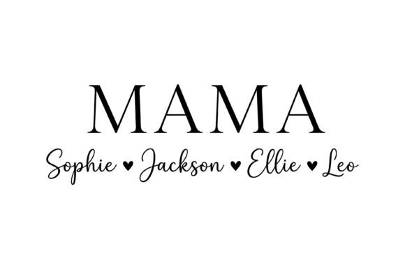 Mama Custom Name Typography: A Designer's Essential Asset