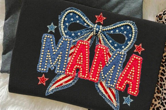Patriotic Mama PNG: 4th of July Design Essentials