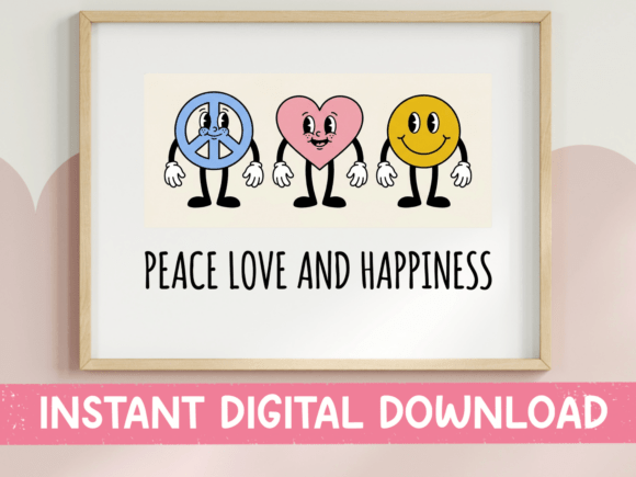 Peace Love Happiness SVG Design: Elevate Your Creative Projects