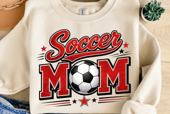 Soccer Mom Sport Design PNG: Bold Varsity Graphics