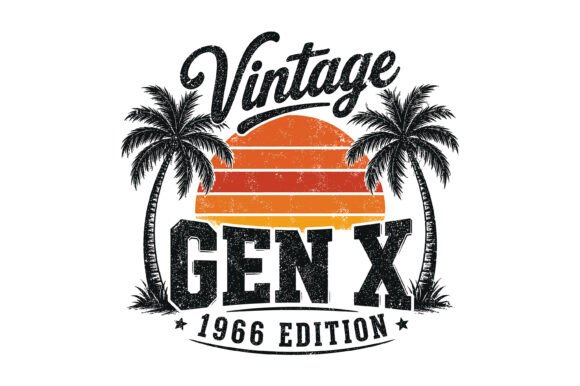 Vintage Gen X Sunset Design: A Timeless Retro Aesthetic